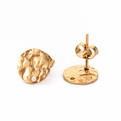 304 Stainless Steel Stud Earring Findings STAS-T052-38B-G-1
