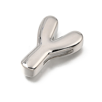 Brass Slide Charms KK-Z163-01P-Y-1