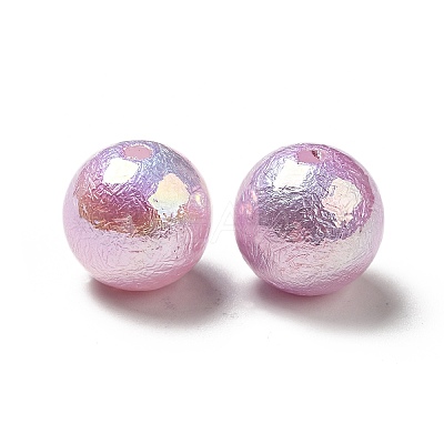 UV Plating Iridescent ABS Plastic Beads SACR-A001-05D-1