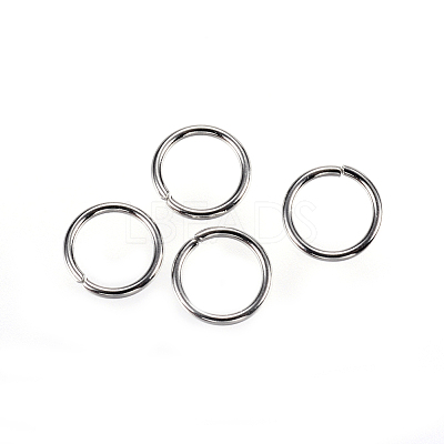 Tarnish Resistant 304 Stainless Steel Open Jump Rings STAS-E147-41P-8mm-1