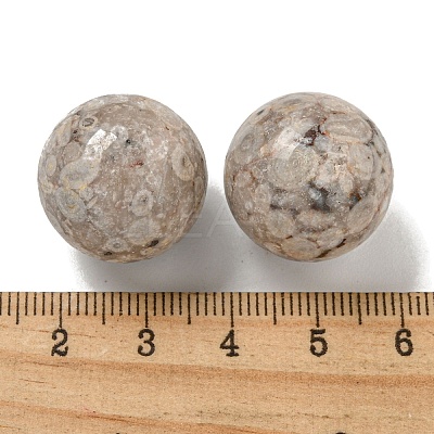 Natural Maifanite Round Ball Figurines Statues for Home Office Desktop Decoration G-P532-02A-30-1
