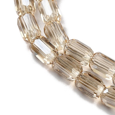 Electroplate Glass Beads Strands EGLA-D031-01-17-1