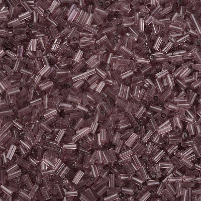 Transparent Glass Bugle Beads SEED-N005-001-C09-1