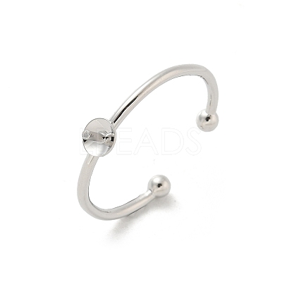 Brass Cup Peg Open Cuff Ring Settings LS-KK-G518-02P-01-1