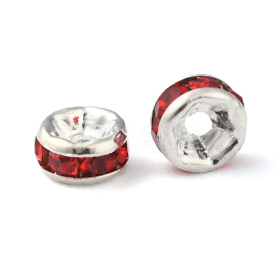 Brass Grade A Rhinestone Spacer Beads RSB034NF-1