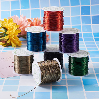 Round Copper Beading Wire for Jewelry Making YS-TAC0004-0.3mm-10-1