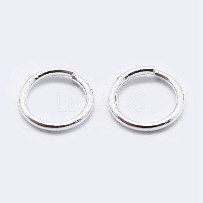 925 Sterling Silver Saw Cut Open Jump Rings STER-F036-02S-0.8x6mm-1