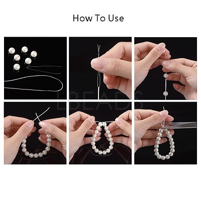 Round Japanese Elastic Crystal String X-EW-G008-01-0.8mm-1