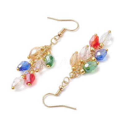Glass Beaded Dangle Earrings EJEW-JE05976-1