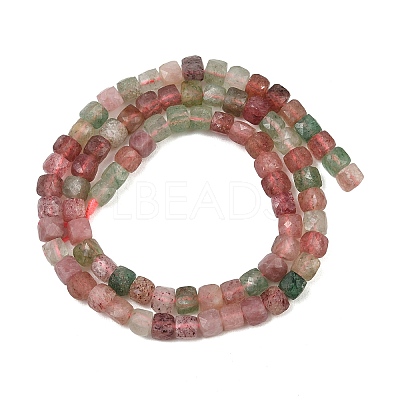 Natural Red and Green Strawberry Quartz Beads Strands GG-NH0006-A01-1
