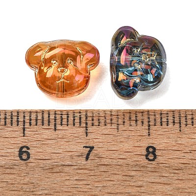 Electroplate Glass Beads GL-CBA1F09-03-1