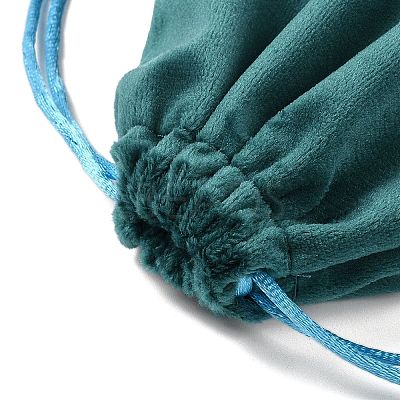 Velvet Jewelry Drawstring Storage Pouches ABAG-P013-02D-08-1