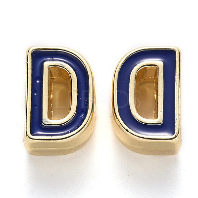 Rack Plating Alloy Enamel Beads ENAM-S122-033D-NR-1