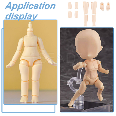 PVC Doll Body Set DIY-WH0320-24B-1