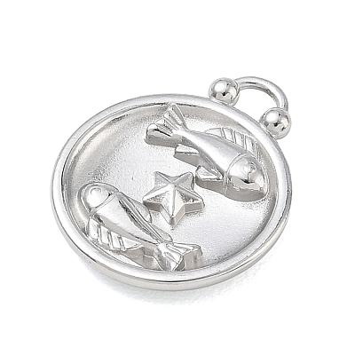 12 Constellations 304 Stainless Steel Pendants STAS-F354-01P-07-1