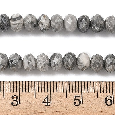 Natural Map Stone/Picasso Stone/Picasso Jasper Bead Strands G-D344-A18-1