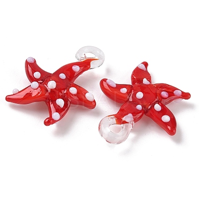 Handmade Lampwork Pendants LAMP-A004-05N-1