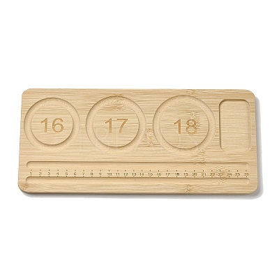 Rectangle Bamboo Bracelet Design Boards AJEW-D057-01-1