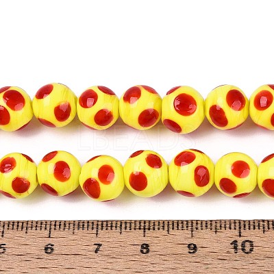 Handmade Lampwork Beads Strands LAMP-N037-02E-1