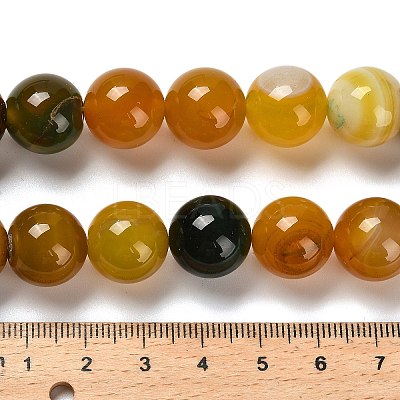 Dyed Natural Agate Beads Strands G-G175-A11-01-1