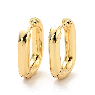 Brass Oval Hoop Earrings for Women X-EJEW-G297-24G-1