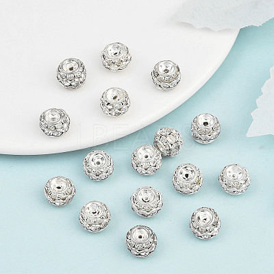Brass Crystal Rhinestone Beads RB-9X10-1