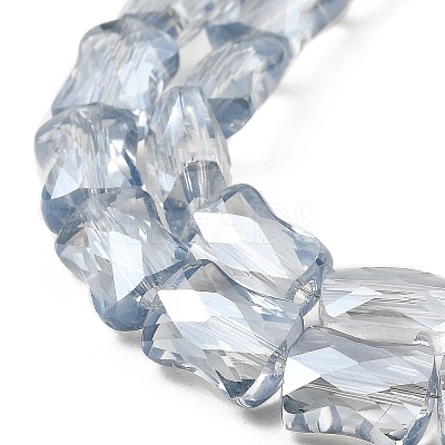 AB Color Plated Transparent Glass Beads Strands EGLA-P051-06A-A-1