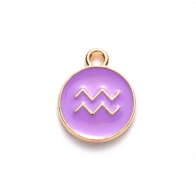 Alloy Enamel Pendants X-ENAM-S124-01A-01J-1
