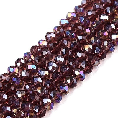 Electroplate Glass Beads Strands EGLA-A044-T3mm-B13-1