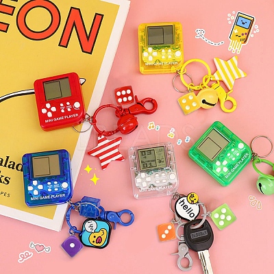 20Pcs 10 Colors Plastic Pendants KY-CJ0001-56-1