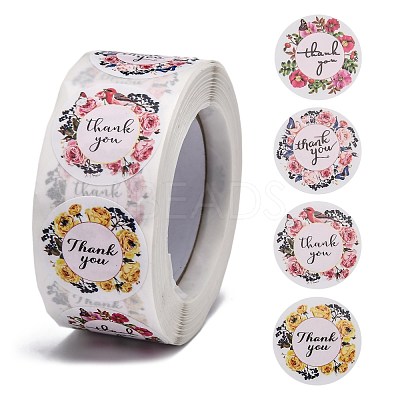 1 Inch Thank You Stickers X-DIY-L028-A13-1