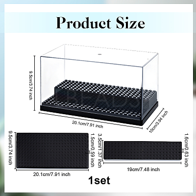 2-Tier Acrylic Minifigure Display Cases ODIS-WH0027-047C-1