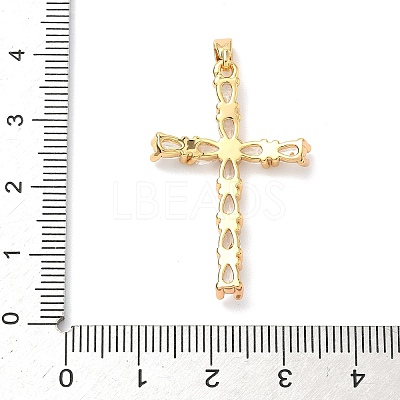 Brass Micro Pave Cubic Zirconia Pendants KK-A281-26A-G-1