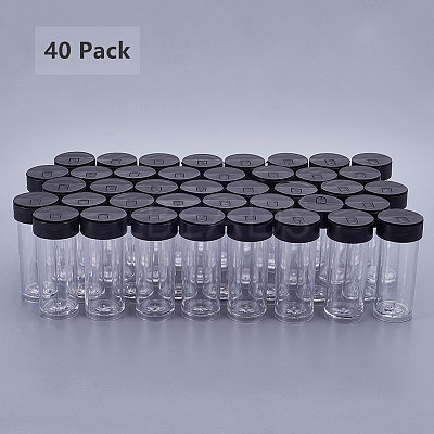Transparent Plastic Bead Containers CON-BC0005-61-1
