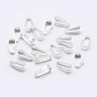 925 Sterling Silver Snap on Bails STER-F036-08S-3x7mm-1