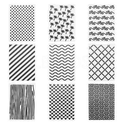 Plastic Embossing Folders DIY-GL0001-14-1