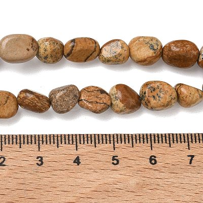 Natural Picture Jasper Beads Strands G-C286-A07-1