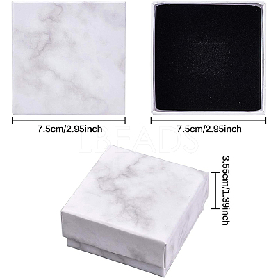 Square Kraft Cardboard Jewelry Boxes AJEW-BC0005-80-1
