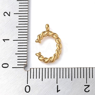 316 Surgical Stainless Steel Pendants & Charms STAS-D031-01C-1