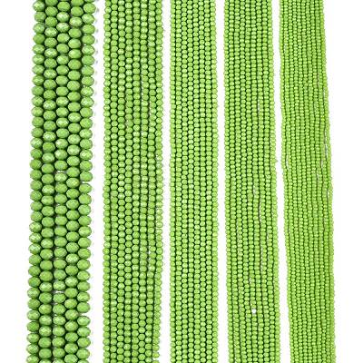 Opaque Solid Color Imitation Jade Glass Beads Strands EGLA-A044-P8mm-D30-1