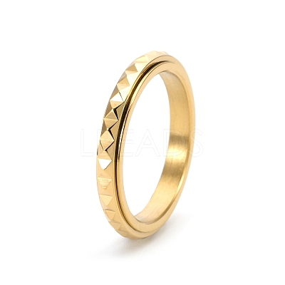 Rotatable Version Korean StyleRotatable Stainless Steel Finger Ring for Men PW-WGAB2A4-11-1