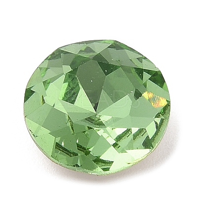Pointed Back & Back Plated Glass Rhinestone Cabochons GLAA-B012-60B-1