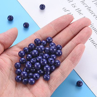 Opaque Acrylic Beads MACR-S370-C8mm-A19-1