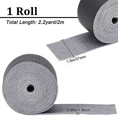 Flat Microfiber Imitation Leather Cord LC-WH0006-07C-02-1