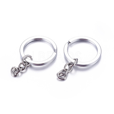 Platinum Alloy Split Key Rings X-E426-1