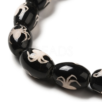 Tibetan Style dZi Beads Strands G-F726-A10-1