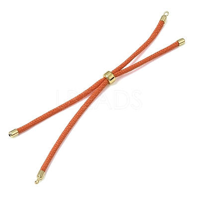 3MM Adjustable Round Nylon Braided Cord Bracelet Making FB-CBAA152-04G-28-1