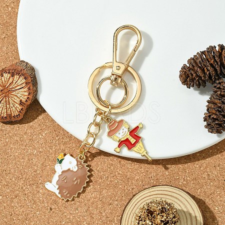 Hedgehog Alloy Enamel Keychain KEYC-YW00070-02-1