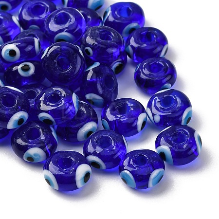 Handmade Evil Eye Lampwork Beads LAMP-F021-01-04-1