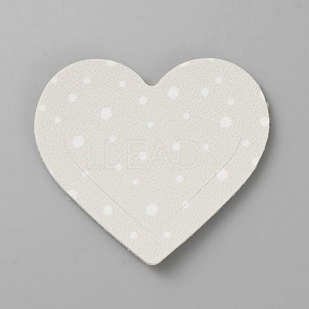 PU Imitation Leather Heart Corner Protectors AJEW-TAC0045-003G-1